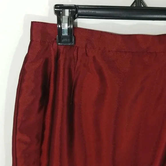 {MMF Collection by Mary McFadden} Vintage Burgundy Red Pencil Skirt - Picture 3 of 10